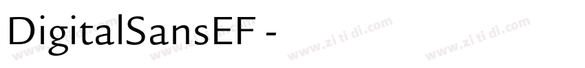 DigitalSansEF 字体转换